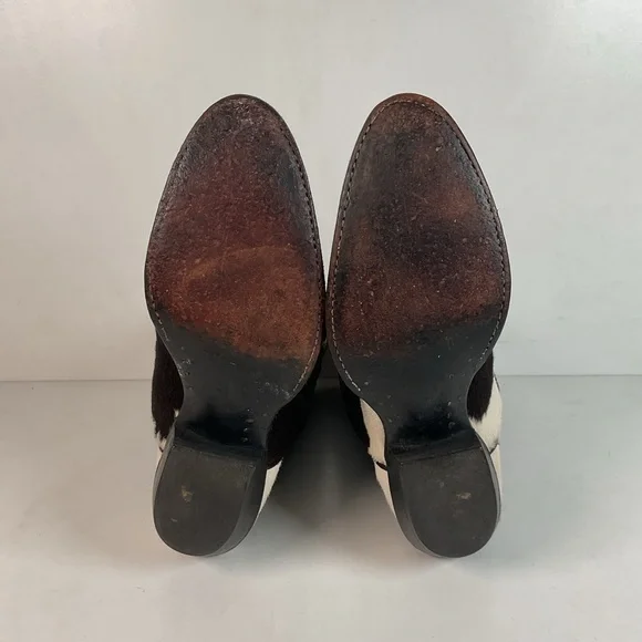 Vintage Larry Mahan Cow Hair Cowgirl Pony Boots 8 B - Picture 2 of 16